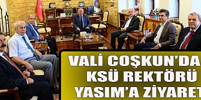  KAHRAMANMARAŞ VALİSİ ÖMER FARUK COŞKUN, REKTÖR YASIM’A HAYIRLI OLSUN ZİYARETİNDE BULUNDU