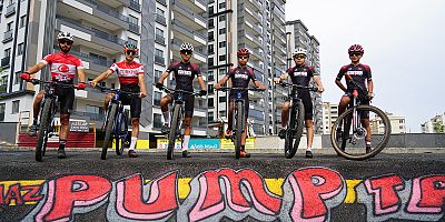 KAHRAMANMARAŞLI MİLLİ PEDALLAR BÜYÜKŞEHİR’İN PARKURUNDA PİSTE ÇIKTI