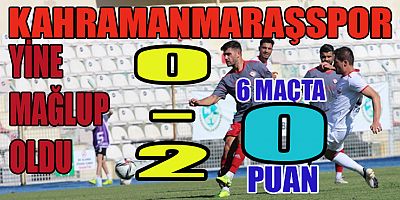 KAHRAMANMARAŞSPOR’DA YÜZLER BİR TÜRLÜ GÜLMÜYOR