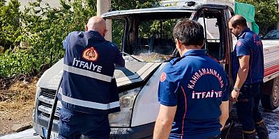 KAHRAMANMARAŞTA ARAÇ YANGINLARI KORKUTTU