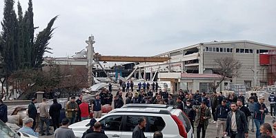 KAHRAMANMARAŞTA FABRİKA  ÇÖKTÜ:1 ÖLÜ. 7 YARALI