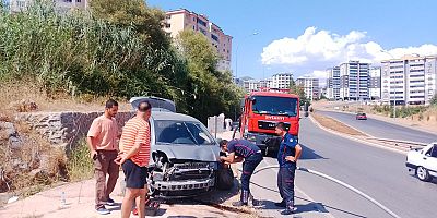 KAHRAMANMARAŞTA  TRAFİK KAZASI: 1 YARALI