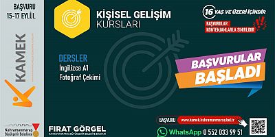 KAMEK’LE HERKES İÇİN EĞİTİM YENİ DÖNEM KURS KAYITLARI BAŞLADI