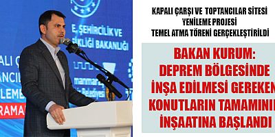 KAPALI ÇARŞI VE TOPTANCILAR SİTESİ YENİLEME PROJESİ TEMEL ATMA TÖRENİ GERÇEKLEŞTİRİLDİ