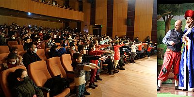 ‘KELOĞLAN İŞ BAŞINDA’ TİYATRO OYUNU MİNİK İZLEYİCİLERİ İLE BULUŞTU