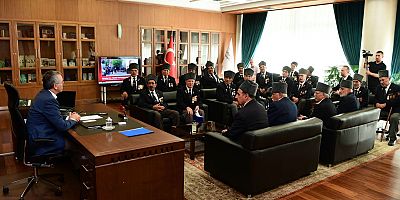 KIBRIS GAZİLERİNDEN BAŞKAN GÜNGÖR’E TEŞEKKÜR ZİYARETİ