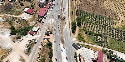KILAVUZLU MEVKİİNDE GEÇİCİ TRAFİK DÜZENLEMESİNE GİDİLDİ
