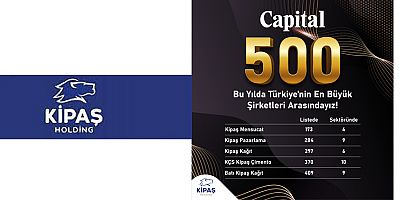 KİPAŞ HOLDİNG CAPİTAL 500’DE 5 ŞİRKETİYLE YER ALDI