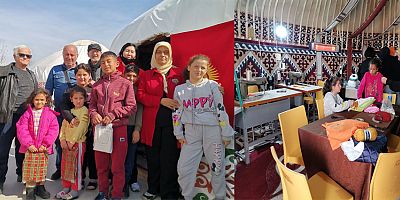 KIRGIZ ÇADIRINDA ‘TEK YÜREK’ OLDULAR