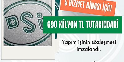 KİRİŞCİ,  KAHRAMANMARAŞ'A 690 MİLYON TL'LİK 5 HİZMET BİNASI'NIN PROJESİ İMZALANDI