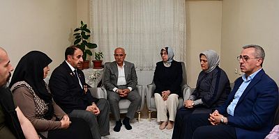 KİRİŞCİ VE GÜNGÖR’DEN ŞEHİT AİLESİ VE KIBRIS GAZİSİNE ZİYARET