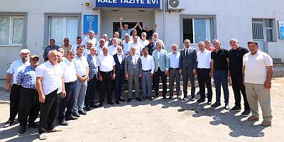 KİRİŞCİ VE TOPTAŞ, KALE GENÇLİK MERKEZİ İNŞAATINDA İNCELEMELERDE BULUNDU