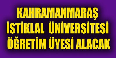 KİÜ ÖĞRETİM ÜYESİ ALACAK
