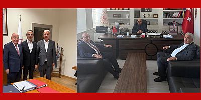 KMESOB BAŞKANI AHMET KUYBU’DAN ŞENER VE CİCİOĞLU’NA ZİYARET