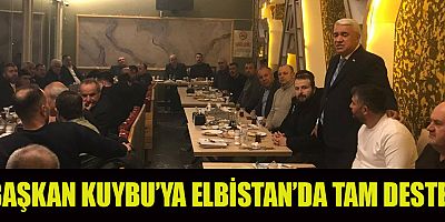 KMESOB BAŞKANI AHMET KUYBU ELBİSTAN’DA ODA BAŞKANLARIYLA İFTARDA BULUŞTU