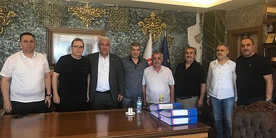 KMESOB HEYETİNDEN BAŞKAN HACI MUSTAFA ÖZ’E HAYIRLI OLSUN ZİYARETİ