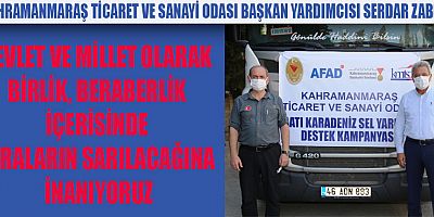KMTSO’DAN AFET BÖLGESİNE DESTEK