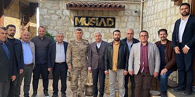 KOMUTAN ALİ GEMALMAZ’DAN MÜSİAD KAHRAMANMARAŞ ŞUBESİ’NE ZİYARET