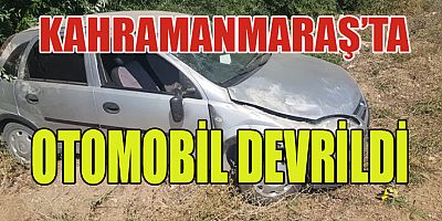  KONTROLDEN ÇIKAN OTOMOBİL DEVRİLDİ: 3 YARALI