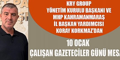 KORAY KORKMAZ: GAZETECİLİK ZOR AMA ONURLU BİR MESLEK