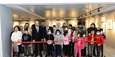  KSÜ’DE ‘ÇOCUKLARIMIZIN RUHUNDA 23 NİSAN RESİM SERGİSİ’ AÇILDI