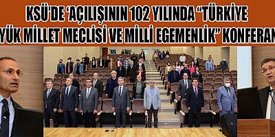 KSÜ’DE KONFERANS GERÇEKLEŞTİRİLDİ

KSÜ ‘Açılışının 102 yılında Türkiye Büyük Millet Meclisi ve Milli Egemenlik’ Konferansı Düzenlendi.