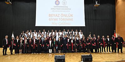 KSÜ DİŞ HEKİMLİĞİ FAKÜLTESİNDE BEYAZ ÖNLÜK GİYME TÖRENİ DÜZENLENDİ