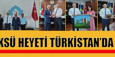 Kahramanmaraş Sütçü İmam Üniversitesi heyeti  Türk dünyasının manevi başkenti  Türkistan’da  ziyaretlerini sürdürüyor.