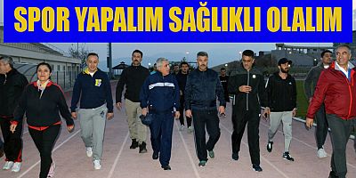 KSÜ PERSONEL VE ÖĞRENCİLERİ DAHA SAĞLIKLI BİR YAŞAM İÇİN YÜRÜYOR