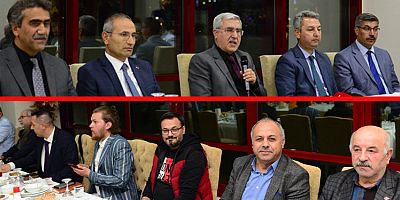 KSÜ REKTÖRÜ CAN BASIN MENSUPLARI İLE İFTARDA BİR ARAYA GELDİ
