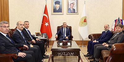 KSÜ REKTÖRÜ  OKUMUŞ’TAN VALİ ÜNLÜER’E ZİYARET