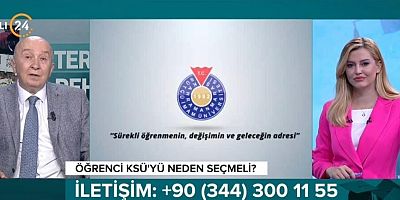 KSÜ REKTÖRÜ PROF. DR. ALPTEKİN YASIM, 24 TV’DE ‘TERCİH REHBERİ’ PROGRAMINA KONUK OLDU