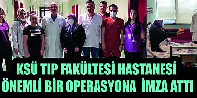 KSÜ TIP FAKÜLTESİ HASTANESİ FELÇLİ GELDİ YÜRÜYEREK GİTTİ