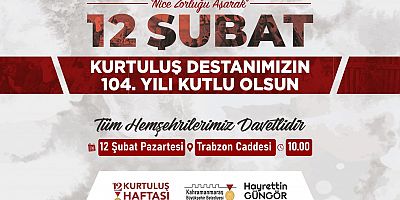 KURTULUŞ GÜNÜ ETKİNLİKLERİNE DAVET
