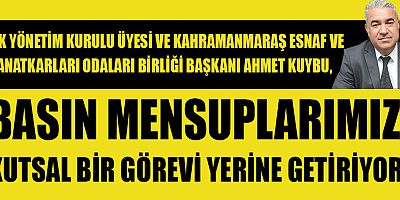 BAŞKAN KUYBU’DAN GAZETECİLER GÜNÜ MESAJI