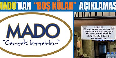 MADO'DAN KAMUOYUNA BOŞ KÜLAH SATIŞI AÇIKLAMASI