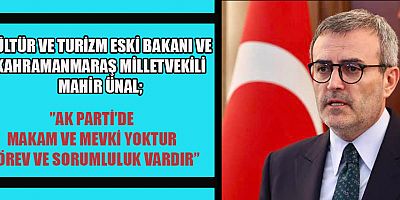 MAHİR ÜNAL ”HER DAİM MİLLETİMİZİN VE ŞEHRİMİZİN EMRİNDEYİZ”