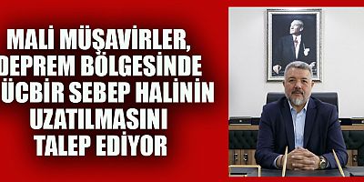 MALİ MÜŞAVİRLER’DEN  YETKİLİLERE ÇAĞRI