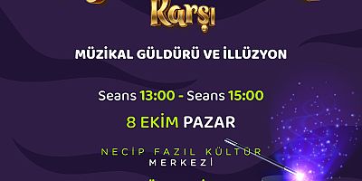 ‘MAYDONOZ SİHİRBAZ’A KARŞI’ GÖSTERİSİ MİNİK İZLEYİCİLERİNİ BEKLİYOR