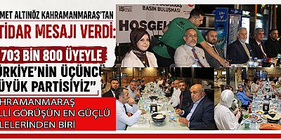 MEHMET ALTINÖZ:  TÜRKİYE'NİN ÜÇÜNCÜ BÜYÜK PARTİSİYİZ, HEDEFİMİZ TEK BAŞINA İKTİDAR