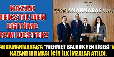 MEHMET BALDUK FEN LİSESİ KAHRAMANMARAŞ'A HAYIRLI OLSUN!