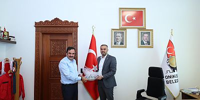 MEHMET ÇETİN,  BAŞKAN HANİFİ TOPTAŞ’I ZİYARET ETTİ