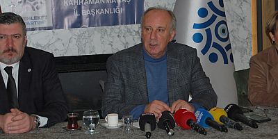 MEMLEKET PARTİSİ GENEL BAŞKANI MUHARREM İNCE BAŞKANLARINDAN EMİR ALAN BİR CUMHURBAŞKANI OLMAZ