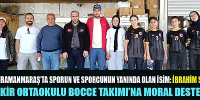 MERDAN BALIK EVİ’NDEN TEKİR ORTAOKULU BOCCE TAKIMI’NA ANLAMLI DESTEK