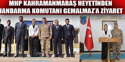 MHP HEYETİNDEN JANDARMA KOMUTANI GEMALMAZ’A ZİYARET
