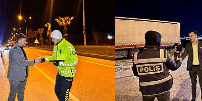 MHP İLÇE BAŞKANLARI SATICI VE PAÇACI’DAN POLİS NOKTALARINA ANLAMLI ZİYARET