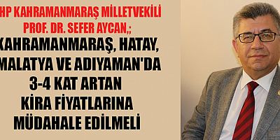 MHP’Lİ AYCAN  KİRA ARTIŞLARINA MÜDAHALE EDİLMESİ GEREK