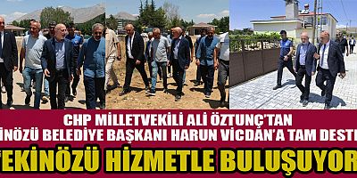 MİLLETVEKİLİ ALİ ÖZTUNÇ: EKİNÖZÜ'NDE YOĞUN BİR HİZMET SEFERBERLİĞİ VAR