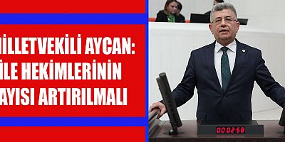 MİLLETVEKİLİ AYCAN AİLE HEKİMLİĞİYLE İLGİLİ İYİLEŞTİRMELER YAPMAK LAZIM