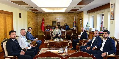 MİLLETVEKİLİ İMRAN KILIÇ, REKTÖR KSÜ REKTÖRÜ NİYAZİ CAN’I ZİYARET ETTİ